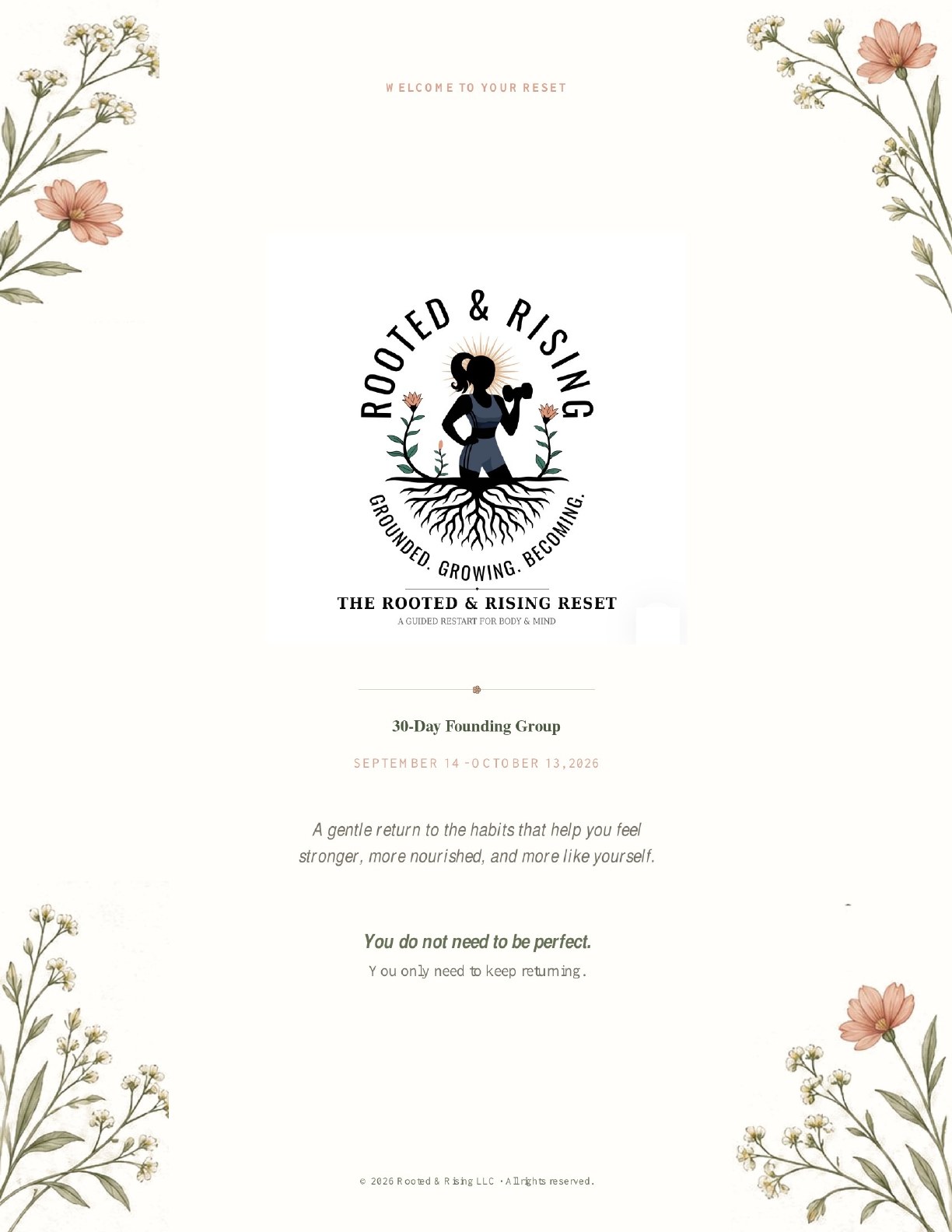 Page 1 of the Rooted and Rising Reset